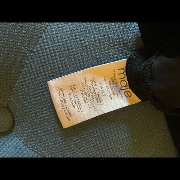 Maje Black pants low rise cropped casual Size EU 34 EUC - Picture 5 of 6